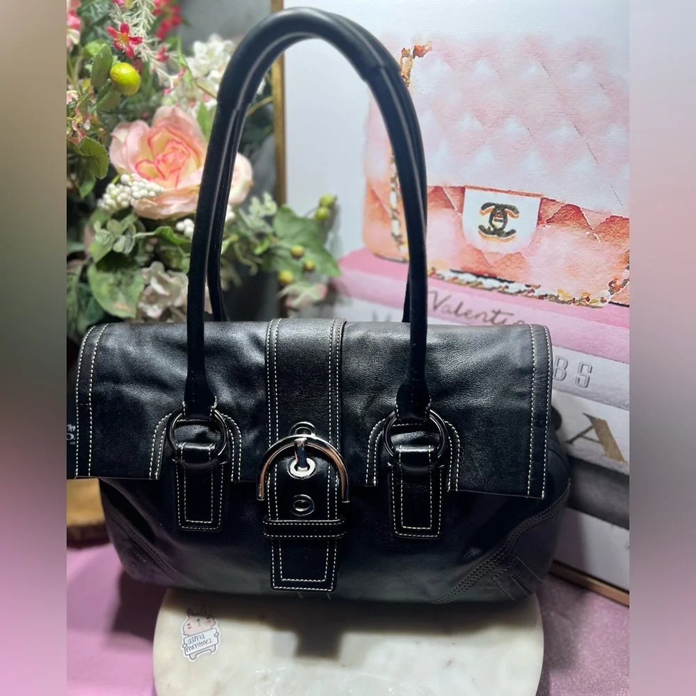 Coach vintage soho black satchel GUC - Picture 3 of 14